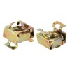 sourcing map M12 Cage Nuts for Server Rack Cabinet Carbon