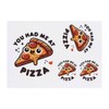 4 x 'You Had Me At Pizza' Temporary Tattoos -