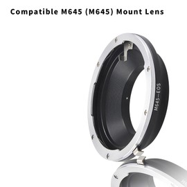 M645 Lens EOS Adapter,Mamiya 645 (M645) Mount Lens to EOS Camera Body,Compatible with EF Cameras 5D Mark IV,80D,760D,750D 6D,5D,7D,70D,60Da,60D,50D,40D,30D,100D,700D,650D 600D,550D,500D 400D