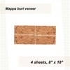 Sauers Mappa Burl Veneer 8" X 18" Sequence Matched 4-Piece