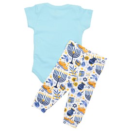 Unique Baby Conjunto unisex Hanukkah Let the Good Times Roll, Good Times Roll, 9 Meses