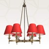 Royal Designs, Inc. Clip On Chandelier Lamp Shade, Red, 3