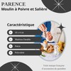 PARENCE.- Set di saliere e pepiere - Macinapepe ed eleganti
