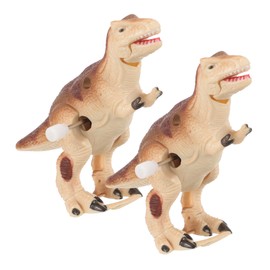 Gatuida 2pcs Wind Up Dinosaur for Educational Clockwork Cute Design Smooth Surface for Early Learning Play and Attention Grabbing Fun