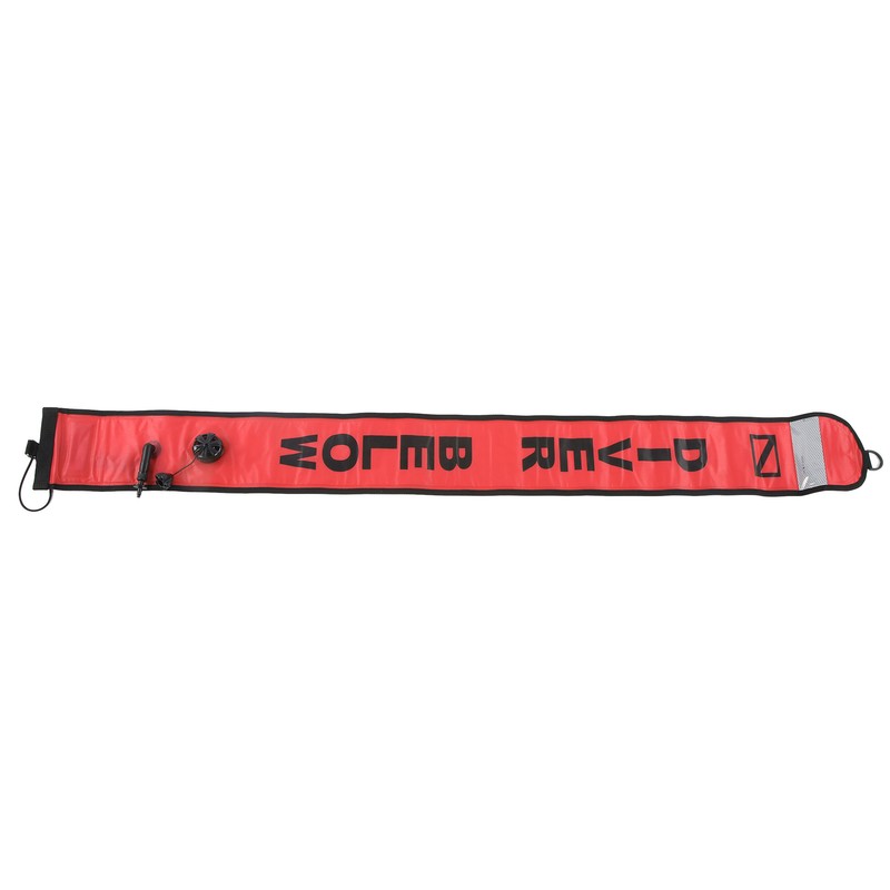 150x15cm Scuba Diving Surface Marker Buoy High Visibility Inflatable Surface