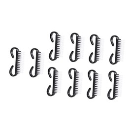 MERRYHAPY Manicure Home Nail Fingernail Nail Scrub Set 10 Pcs Compact Horn Brush Tool