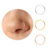 5mm Super Tiny Thin Nose Rings Hoops for Women/Men, Small