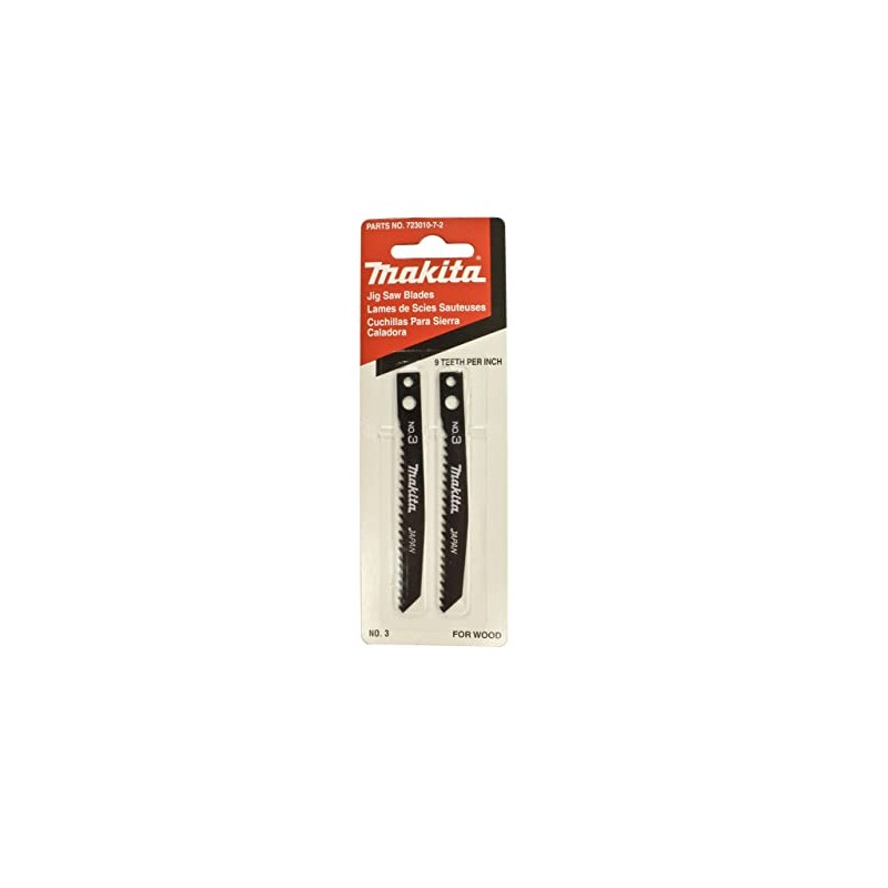 Makita 723010-7-2 No 3 Jig Saw Blade, 2-Pack , Black