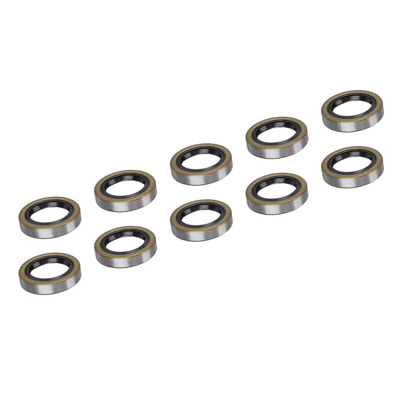 10PCS Double Lip Grease Seals High Hardness Trailer Axle Hub