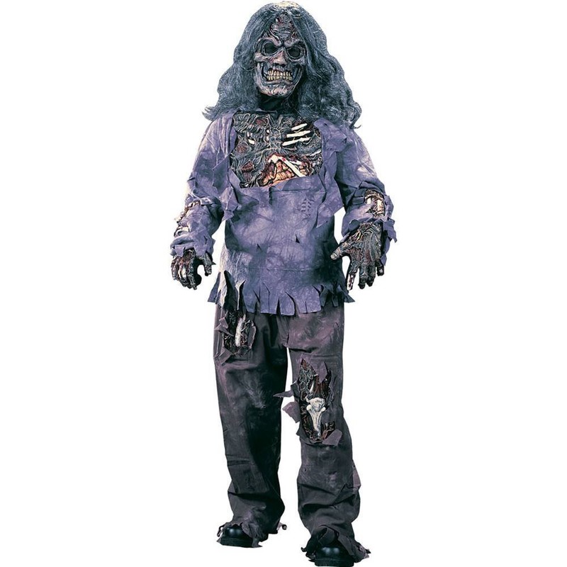 Fun World Complete Zombie Costume, Small 4-6, Multicolor