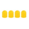 sourcingmap 4pcs Yellow Plastic Universal Tire Valve Stem Cap Cover