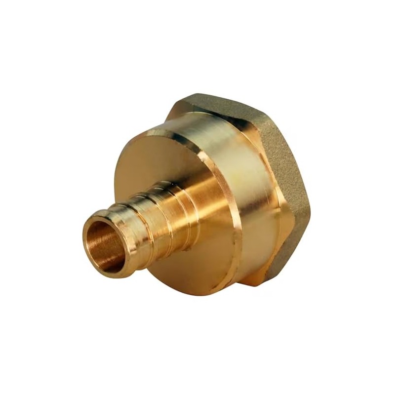 1-1/4" x 1-1/4" PEXworx Brass Pex Crimp Female Adapter