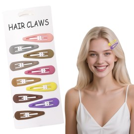 Flomiara Mini-Haarklammern, kleine Wassertropfen-Haarnadeln, Haarzubehör für Frauen und Mädchen, süße Mini-Haarspangen, Styling-Zubehör für Fotos, tägliche Partys, Morandi-Farben, 10 Stück