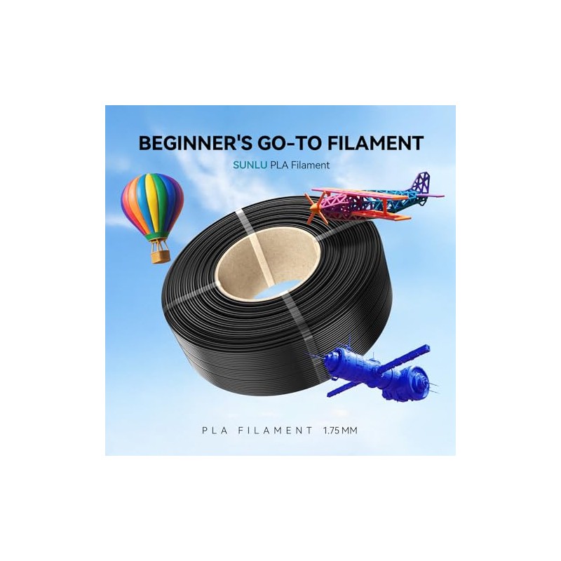 SUNLU PLA Refill Filament 1.75mm, Refill PLA 3D Printer Filament
