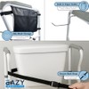Eazy Foldable Toilet Safety Rail with Adjustable Height and Width,