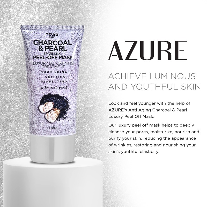 Azure Cosmetics Charcoal & Pearl Sparkling Peel-Off Mask - Korean