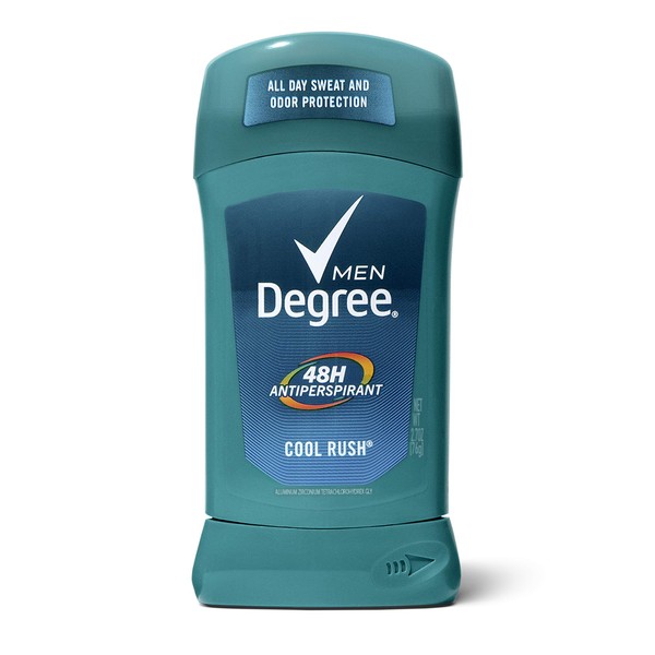 Degree Men Original Antiperspirant Deodorant 48-Hour Sweat & Odor Protection Cool Rush Antiperspirant For Men 2.7 oz