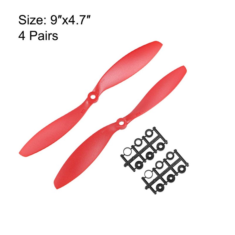 sourcing map RC Propellers CW CCW 9047 9x4.7 Inch 2-Vane