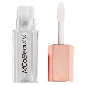 MCoBeauty Pout Gloss Ultra Shine, Clear, Non-Drying Lip Plumping Lip Gloss, Long-Wearing Finish, Vegan, Cruelty Free Cosmetics