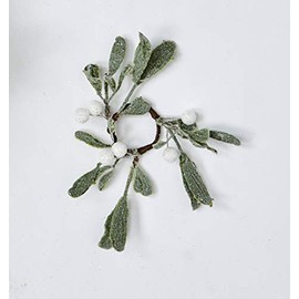 Worth Imports 1.25" Inner Diameter Mistletoe Candle Ring