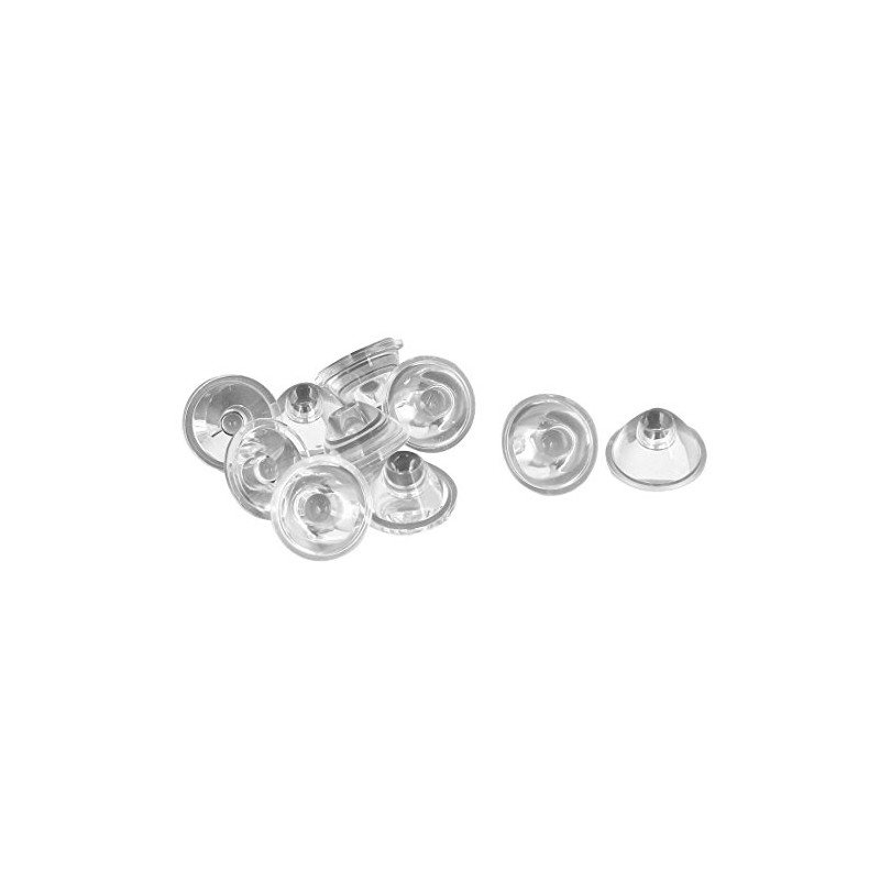 20mm Transparent LED Lens Reflector Collimator 8 Degree 10pcs