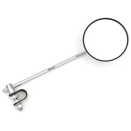 4" Chrome Extra Long Clamp-On Mirror - Long Stem