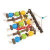 Wooden Parrot Chewing Blocks Safe Bite Resistant Large Parrot Bite