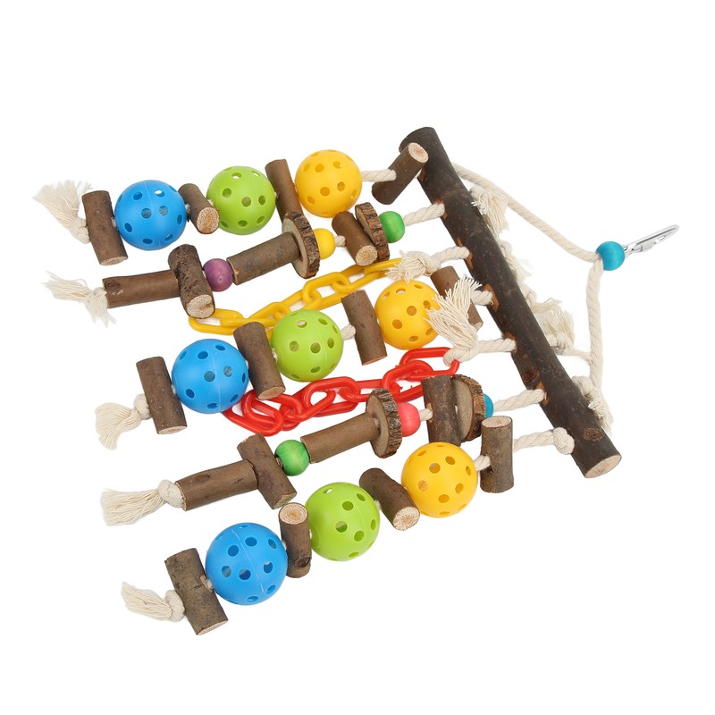 Wooden Parrot Chewing Blocks Safe Bite Resistant Large Parrot Bite