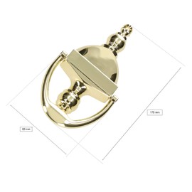 KOTARBAU Door Knocker 170 x 80 mm Polished Brass Decorative Doorbell