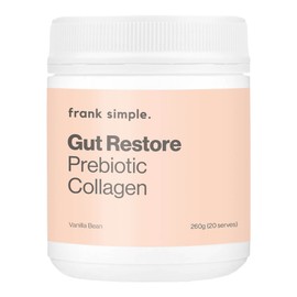 Frank Simple Gut Restore Prebiotic Collagen - Vanilla Bean, 260g
