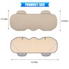 51.97 x 19.29 Inch Linen Rear Bench Seat Protector, Beige