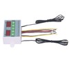 Dual Temperature Controller Waterproof Digital Thermostat with Data Storage for