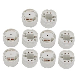 uxcell 10 Pcs F448Q AC 500V 2A G24 Base H Light Socket Fluorescent Tube Lamp Holder