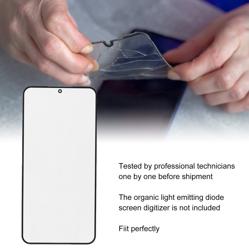 Phone Front Screen Black Glass with Professional Tools Phone Front