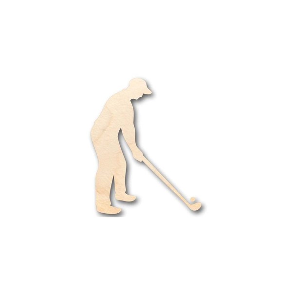 Unfinished Wood Golfer Shape Sporting Craft up to 46" DIY