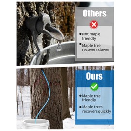 Maple Syrup Tapping Filter Kit, 10 Maple Tree Taps 3 Filters 10 Food Grade 3ft Tubing, Maple Syrup Spile Drop Lines Extractors Sugaring Starter Supplies for Pure Birch Maple Syrup Collection