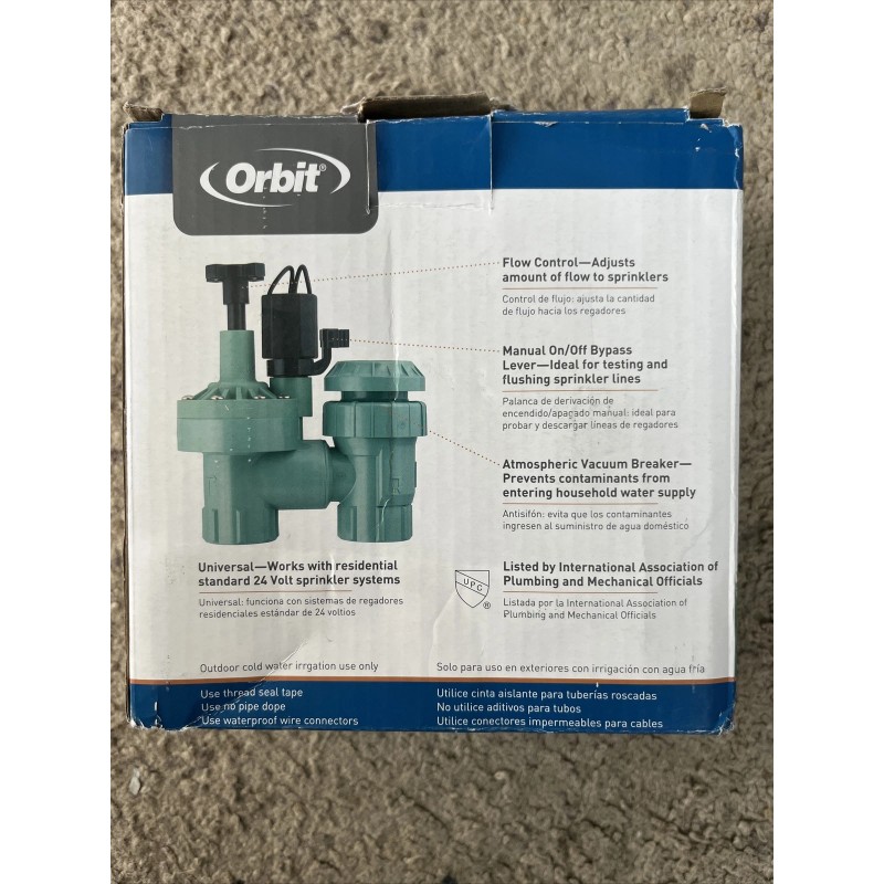 Orbit 1 in. FPT Anti-Siphon Valve with 3/4 in. Reducer