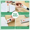 2 Pcs Portable Binder Clip Stapler,Creative Stapleless Stapler No Holes,Push