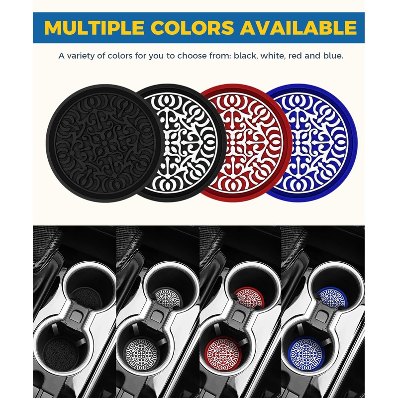 Flaconi Pack of 4 Cup Holders Car, Car Accessories, Car