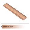 sourcing map 1Pcs 6" x 1" Copper Flat Bar,2/5" Thickness