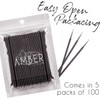 Amber Lash Micro Q-tip Aplicadores de pincel para extensión de