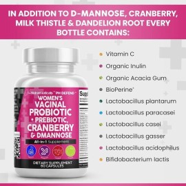Clean Nutraceuticals Probiotics + Prebiotics for Women 20 Billion Cranberry Pill