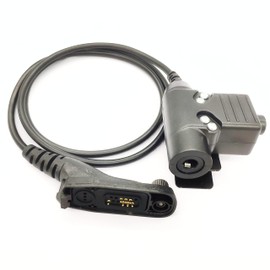 WODASEN Tactical U94 PTT Adapter Push to Talk Cable for Motorola XPR 7550e XPR6350 XPR6550 XPR7550 APX 900 1000 4000 6000 6000li 7000 7000XE 8000 8000XE Walkie Talkie Radio Connector Civilian Wiring