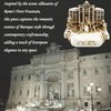 Kocris Casa Rome Trevi Fountain Fish Tank Decor Decorations Reptile