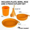 Sea to Summit Delta Camp 6-Piece Dinnerware Mess Kit, Pindan