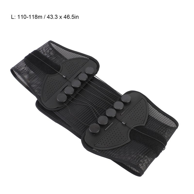 Lower Back Brace Adjustable Lumbar Brace Pulley Compression for Herniated