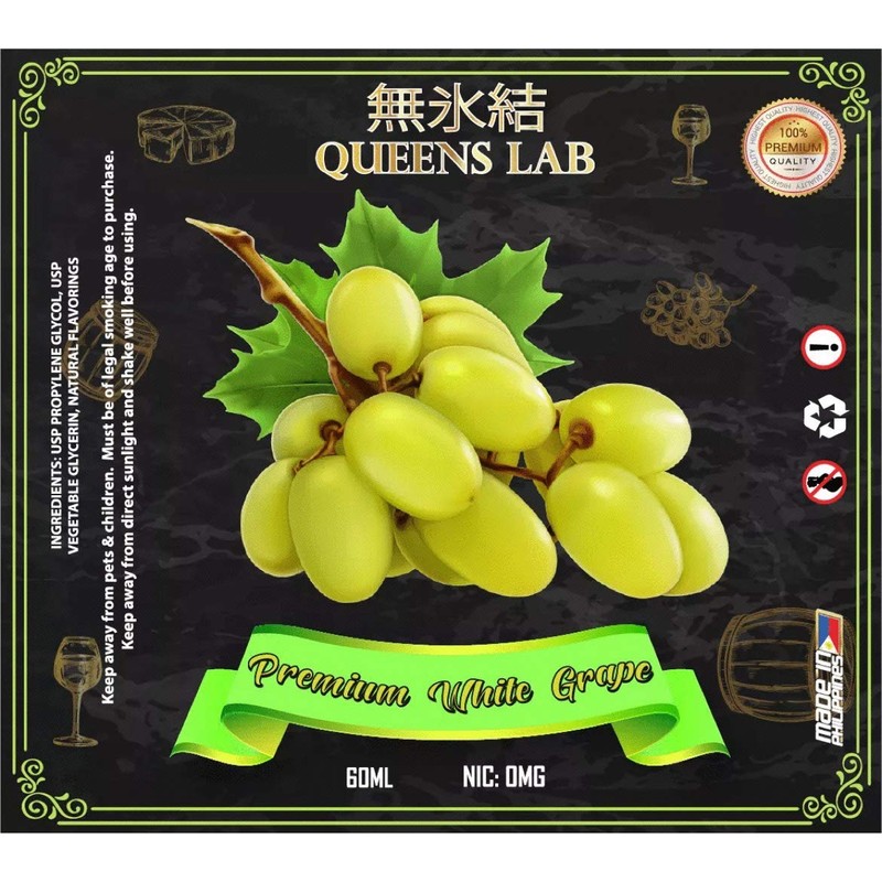 Queens Lab Liquid Muscat White Grapes T-63 (Premium White Grape,