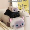 SQEQE Weighted Black Cat Plush, Weighted Black Cat Stuffed Animal,