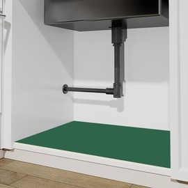 Generic Under Sink mats for Kitchen Leather Absorbent mat 34""x22"" Under Kitchen Sink Liner Mat Waterproof mat Rubber mats (Green)