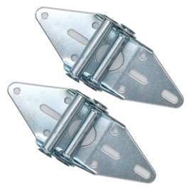 2 Packs Garage Door Hinges #2 with Galvanized Finish - Heavy Duty 14 Gauge Steel, Suitable for Residential/Light Commercial Garage Door Replacement